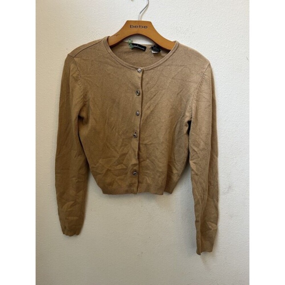 Moda International Tan Cardigan Sweater